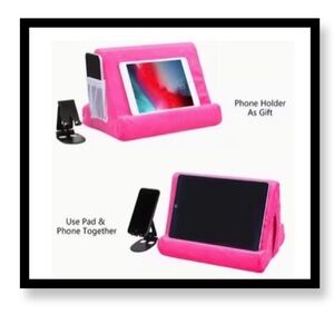 (New in package)pink Tablet Holder with Phone Stand